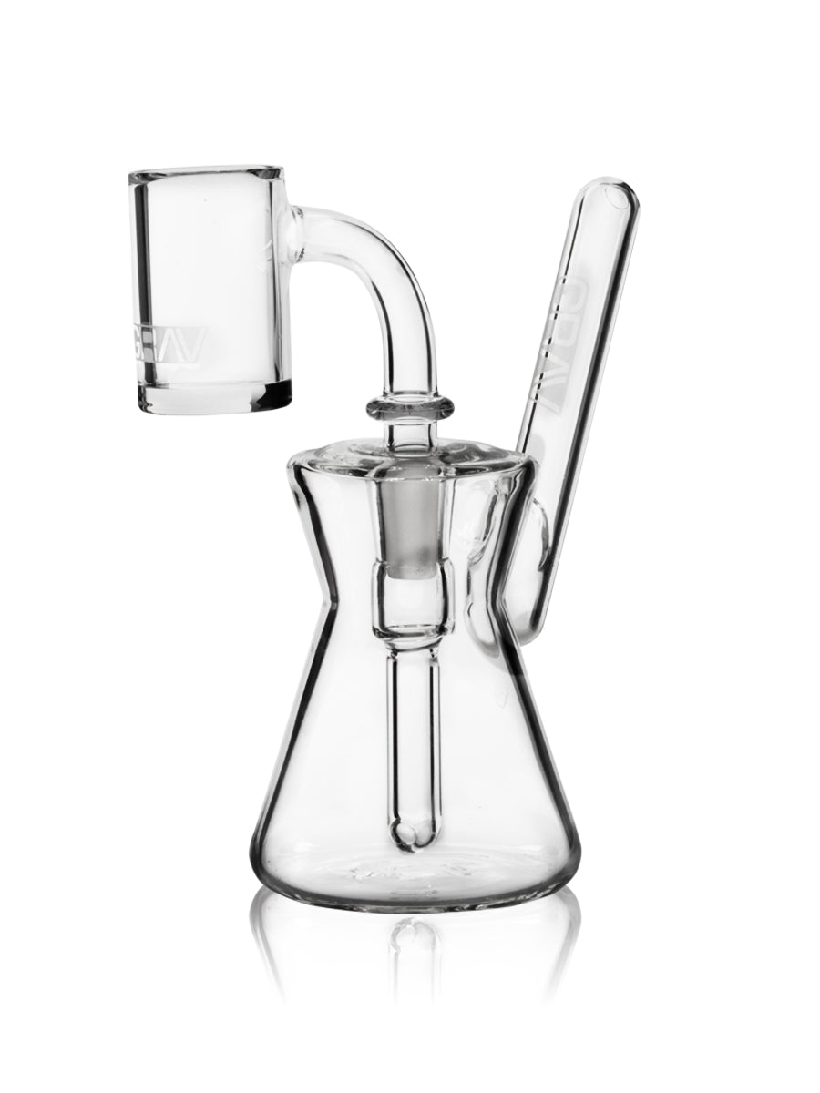 GRAV® Hourglass Pocket Bubbler Rig - Clear | Water Pipes | 420 Science