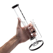 GRAV 12in Flare Water Pipe w/ Honey Comb Disc - Black - 420 Science - The most trusted online smoke shop.