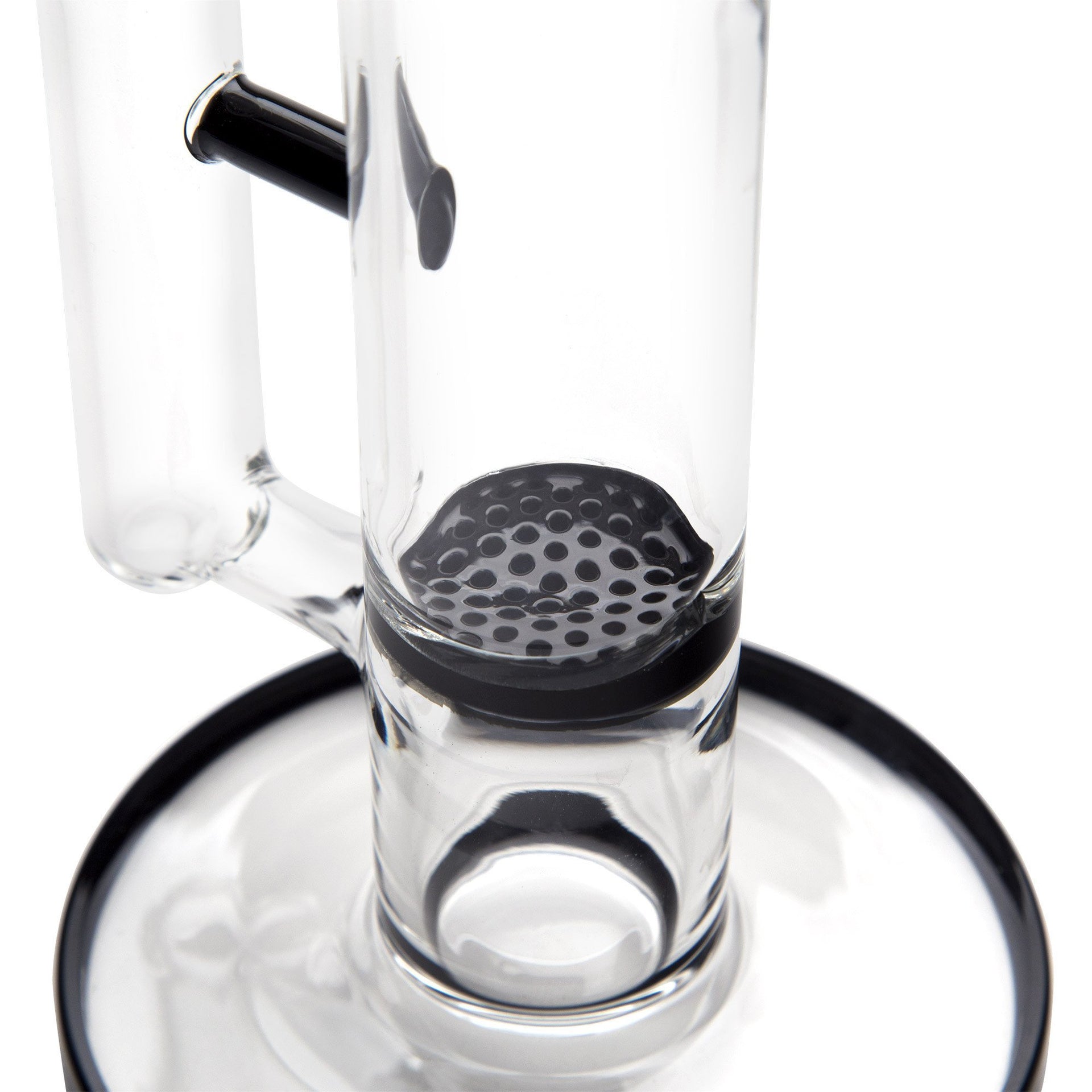 GRAV 12in Flare Water Pipe w/ Honey Comb Disc - Black - 420 Science - The most trusted online smoke shop.