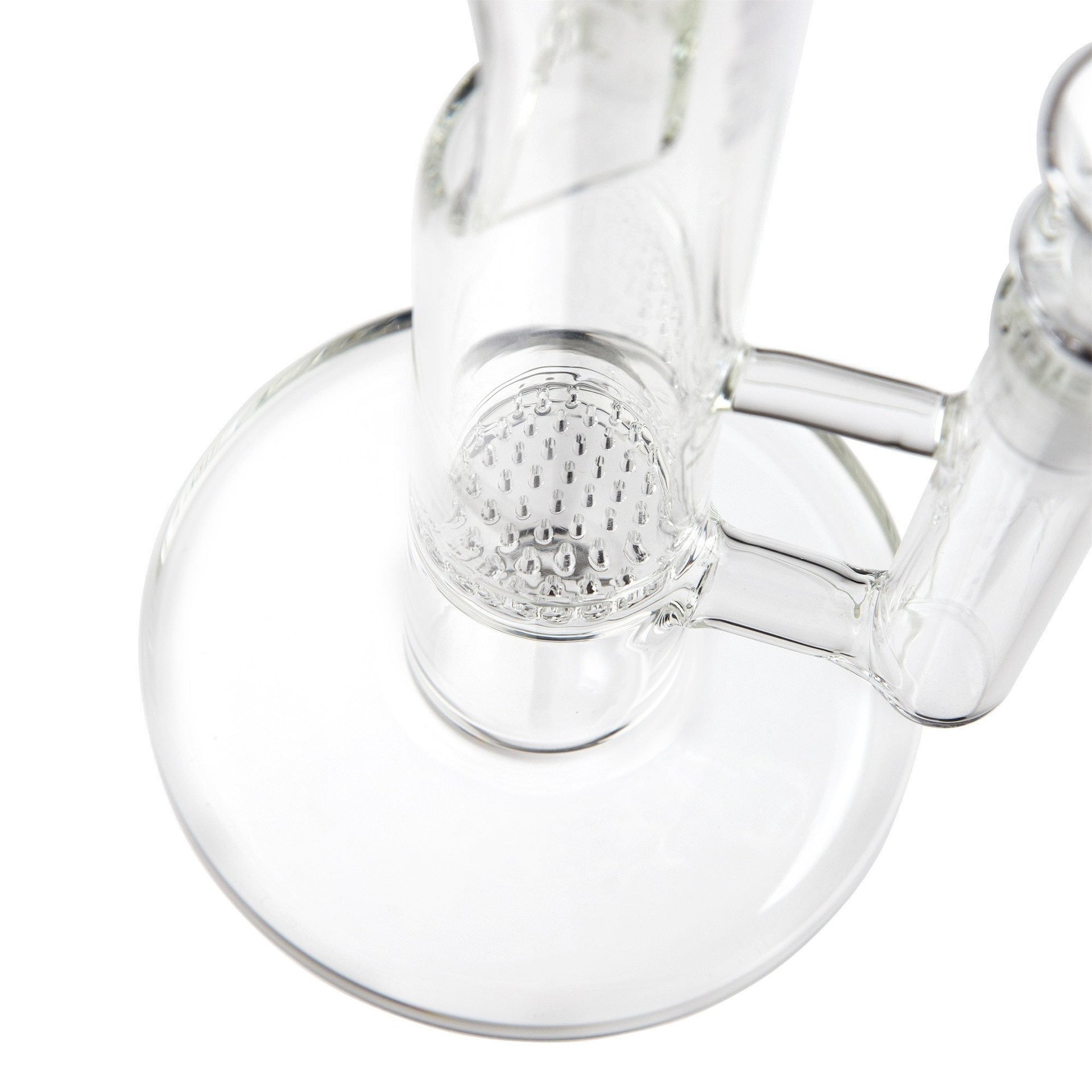 GRAV 12in Flare Water Pipe w/ Honey Comb Disc - Clear - 420 Science - The most trusted online smoke shop.
