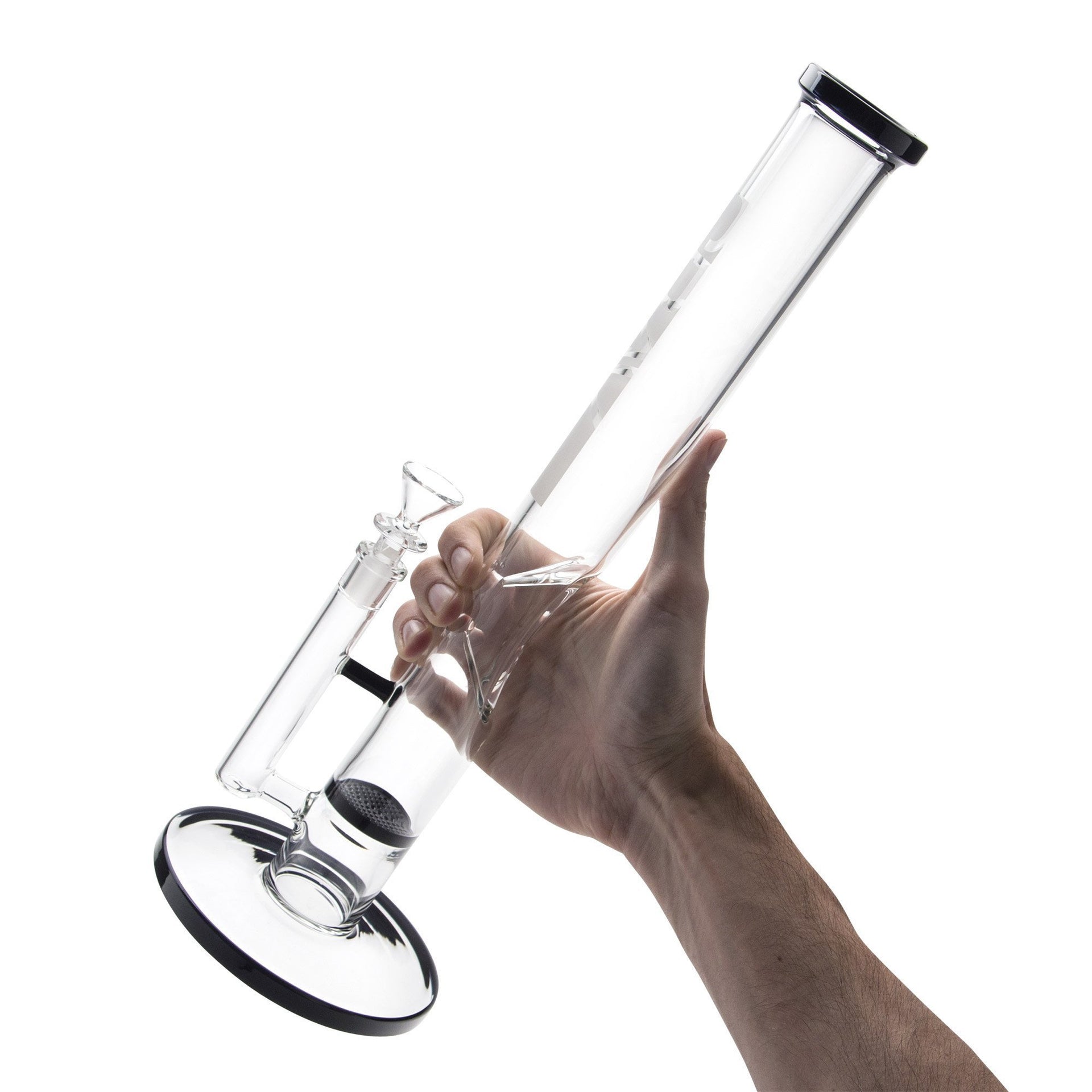 GRAV 16in Flare Water Pipe w/ Honey Comb Disc - Black