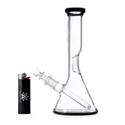 GRAV 8in Beaker Water Pipe w/ Fixed Downstem - Black - 420 Science - The most trusted online smoke shop.