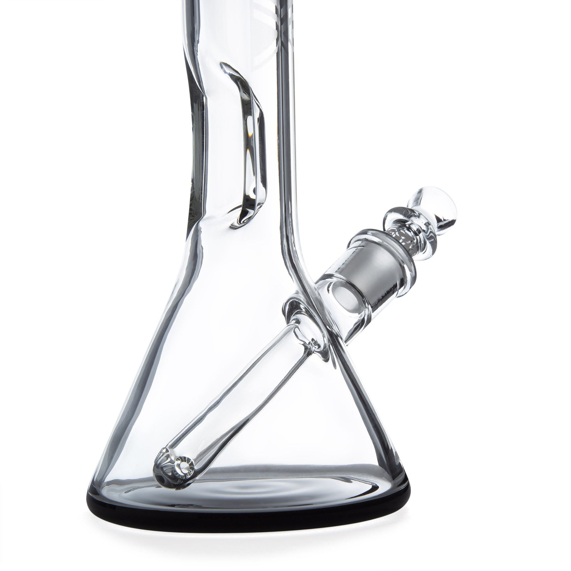 GRAV 8in Beaker Water Pipe w/ Fixed Downstem - Black - 420 Science - The most trusted online smoke shop.
