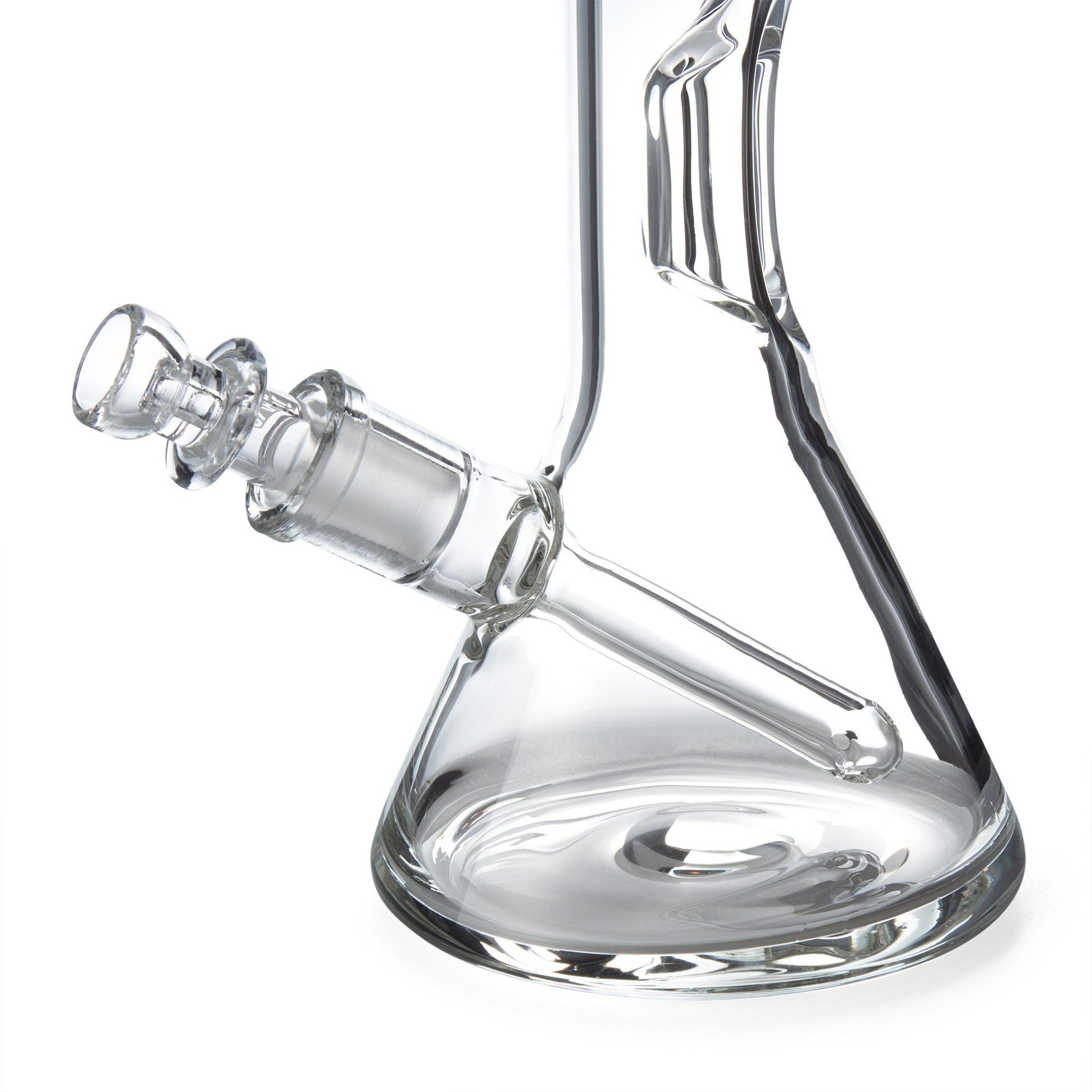 GRAV 8in Beaker Water Pipe w/ Fixed Downstem - Clear - 420 Science - The most trusted online smoke shop.