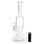 GRAV Coil Showerhead Water Pipe - Clear - 420 Science - The most trusted online smoke shop.