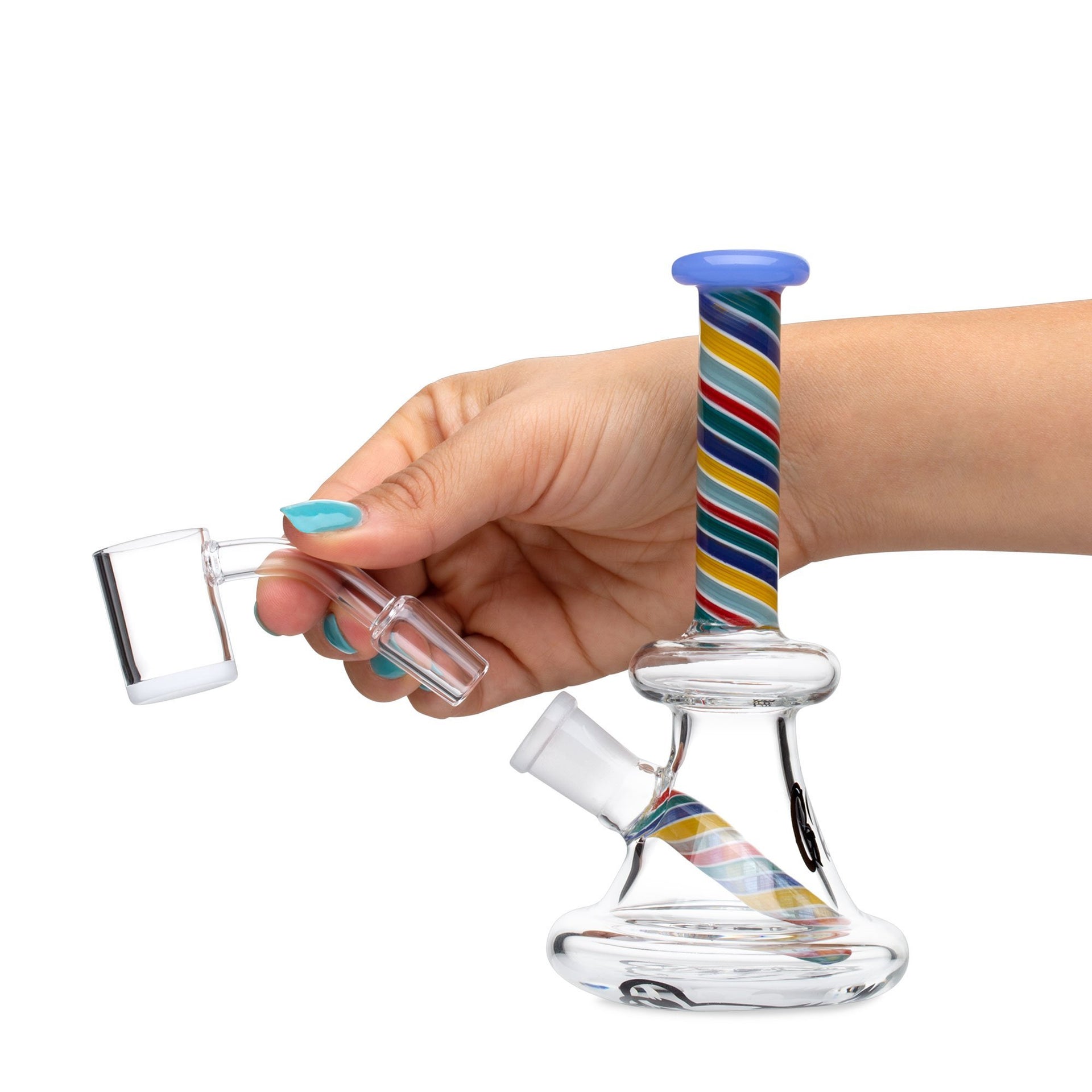 Green Bear 6in Striped Bell Dab Rig