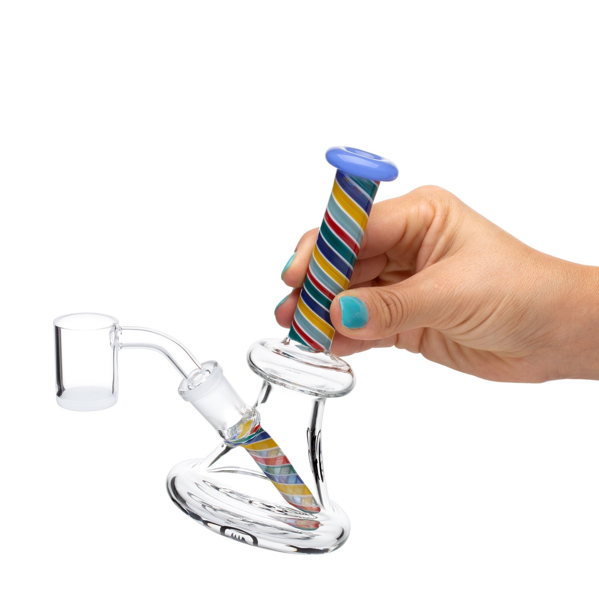 Green Bear 6in Striped Bell Dab Rig