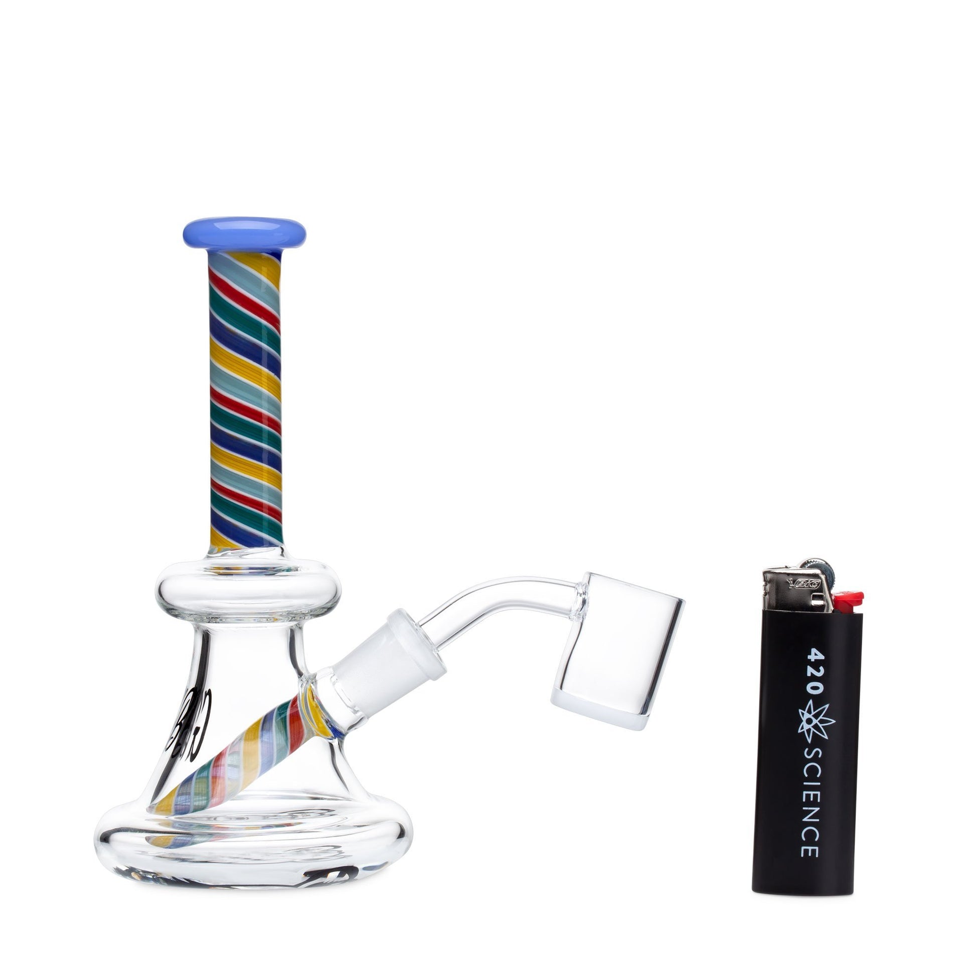 Green Bear 6in Striped Bell Dab Rig
