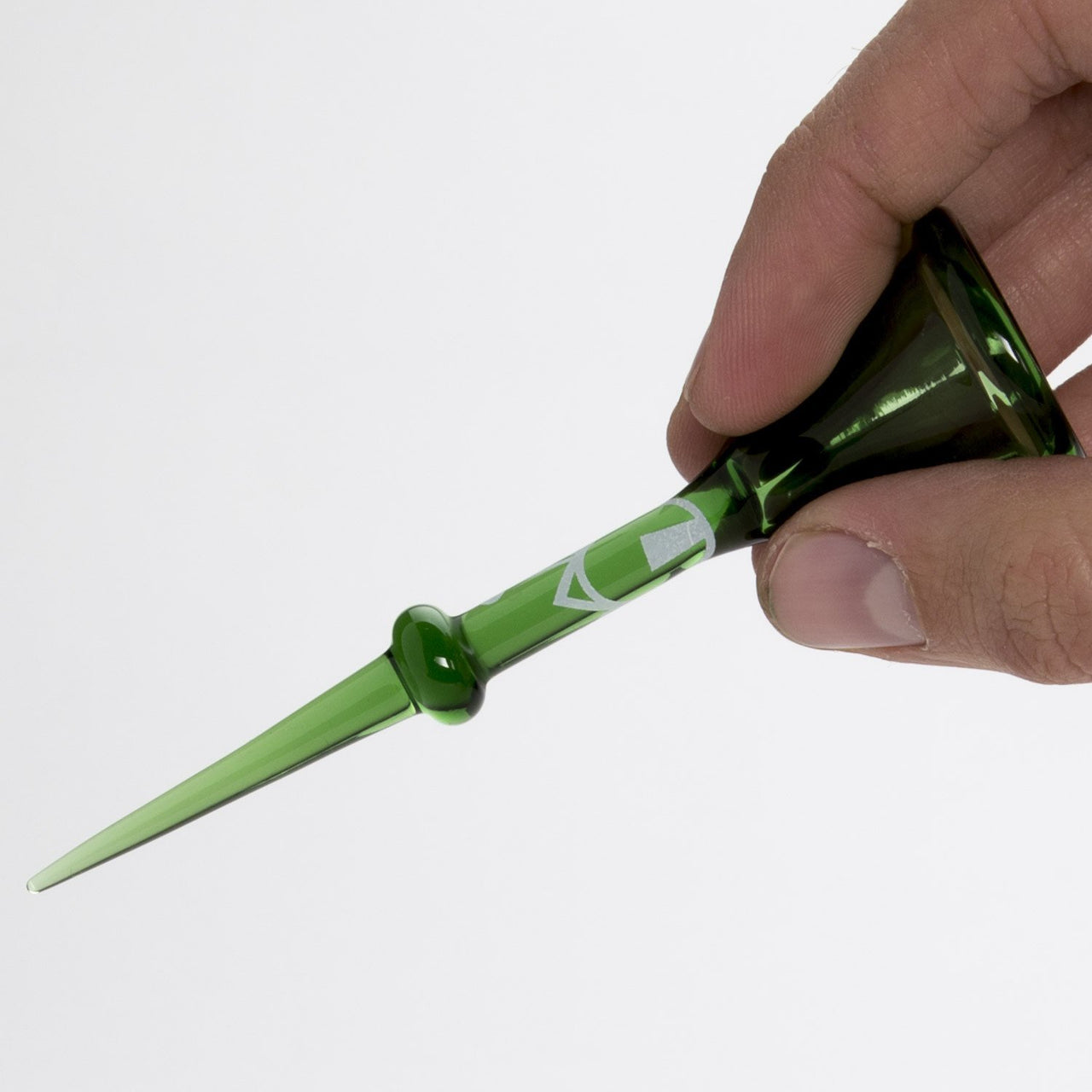 Home Blown Glass Carb Cap Dabber - Green - 420 Science - The most trusted online smoke shop.