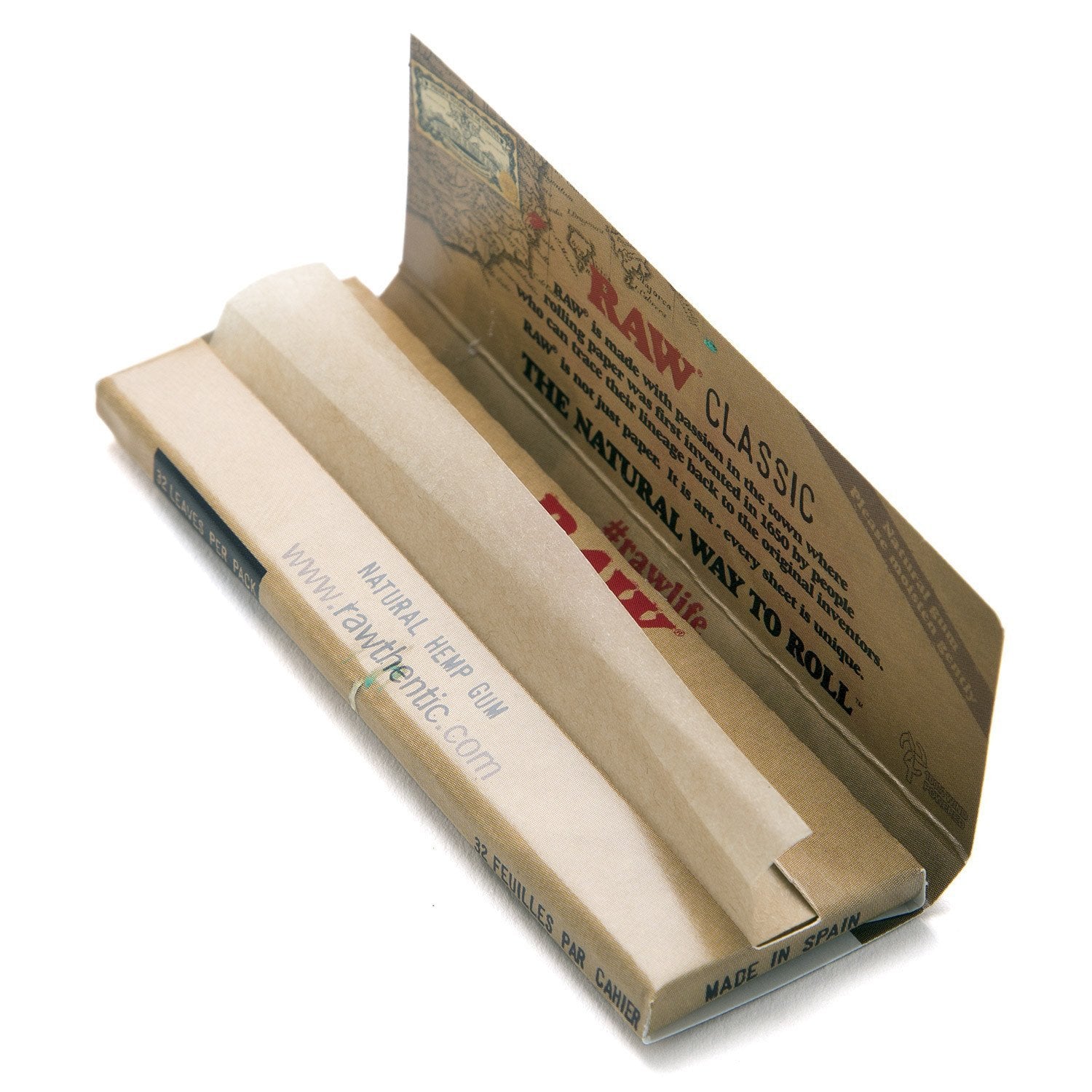 RAW Classic 1 1/4in Rolling Papers - 420 Science - The most trusted online smoke shop.