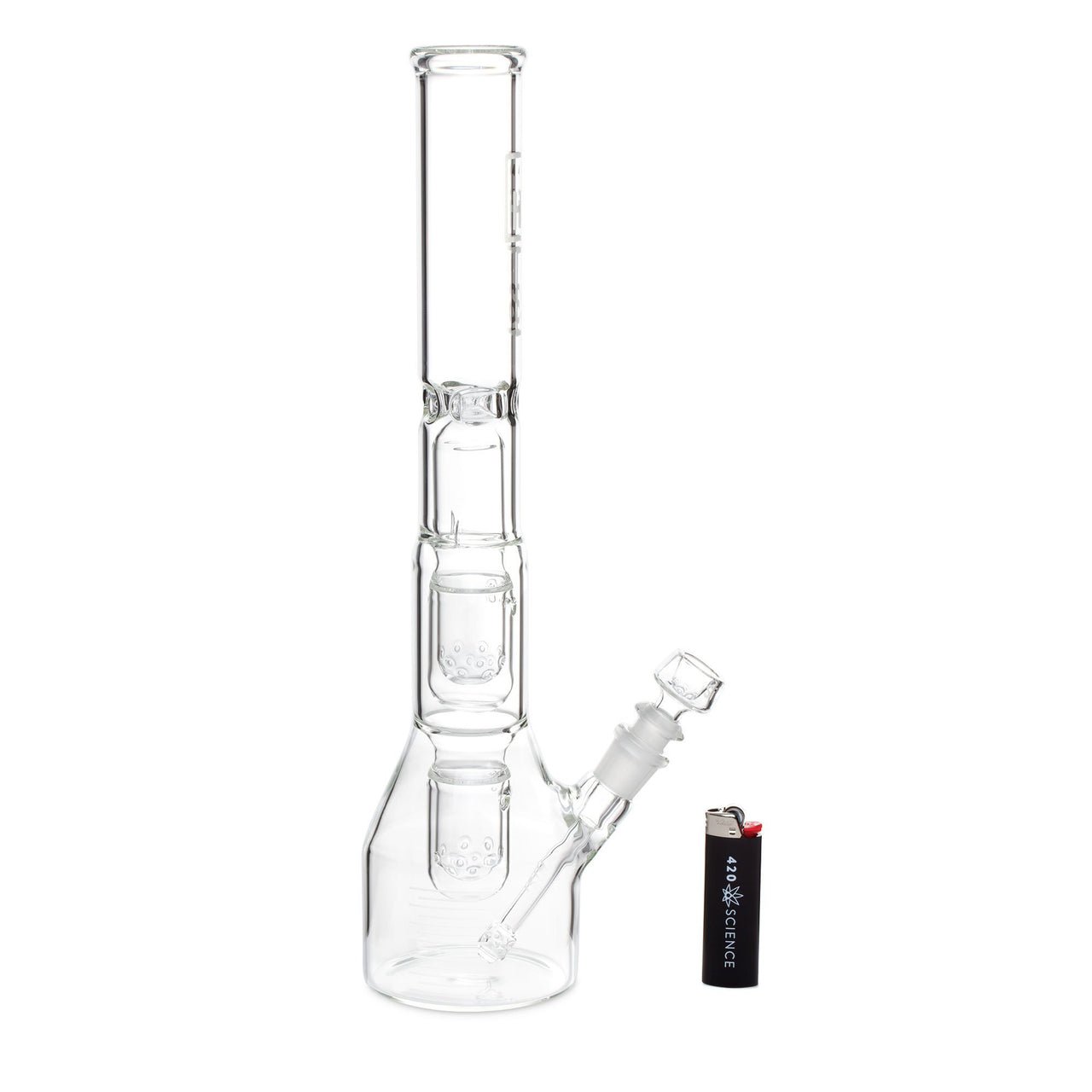 HiSi 16in Beaker Bong - Double U Perc | Bongs & Water Pipes | 420 Science