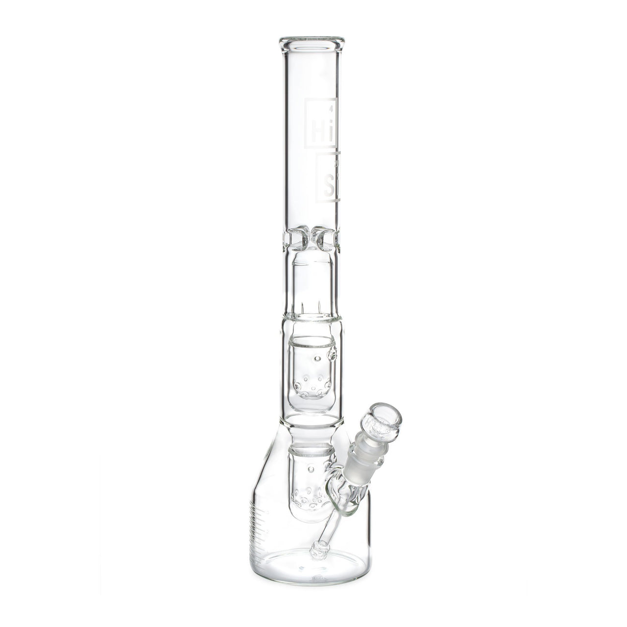 HiSi 16in Beaker Bong - Double U Perc | Bongs & Water Pipes | 420 Science