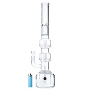 HiSi 23in Beaker - Triple Geyser Perc - 420 Science - The most trusted online smoke shop.
