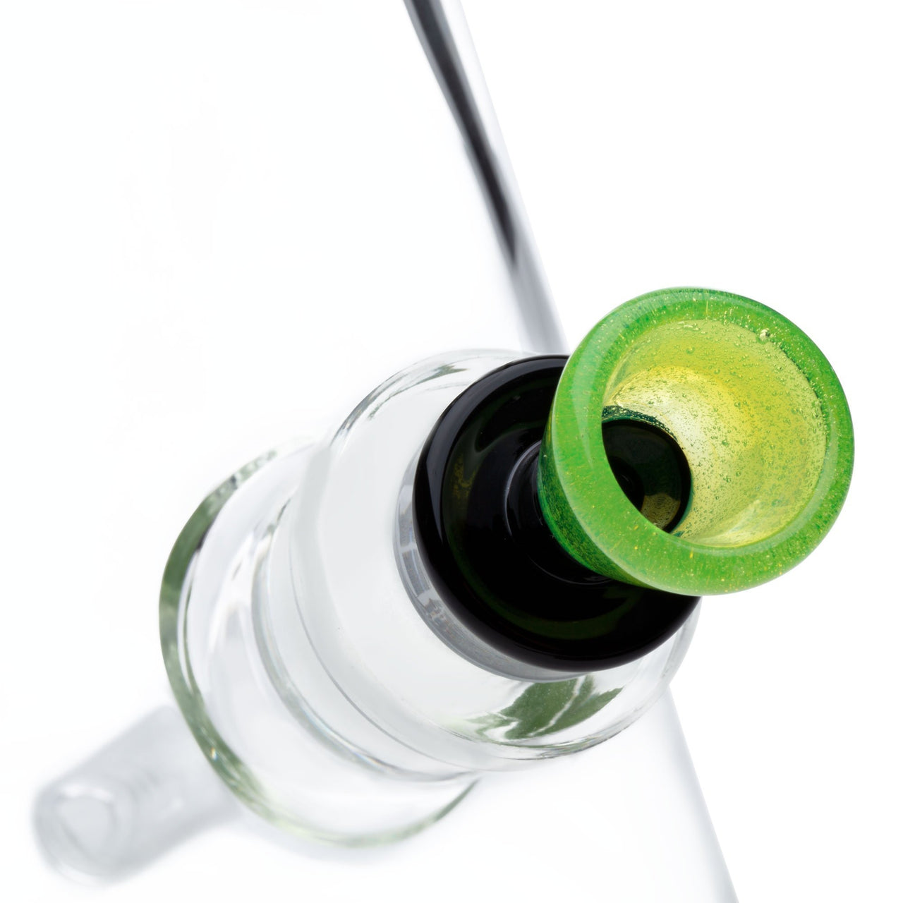 Hitwell Glass Funnel Bowl - Black/Green Slime