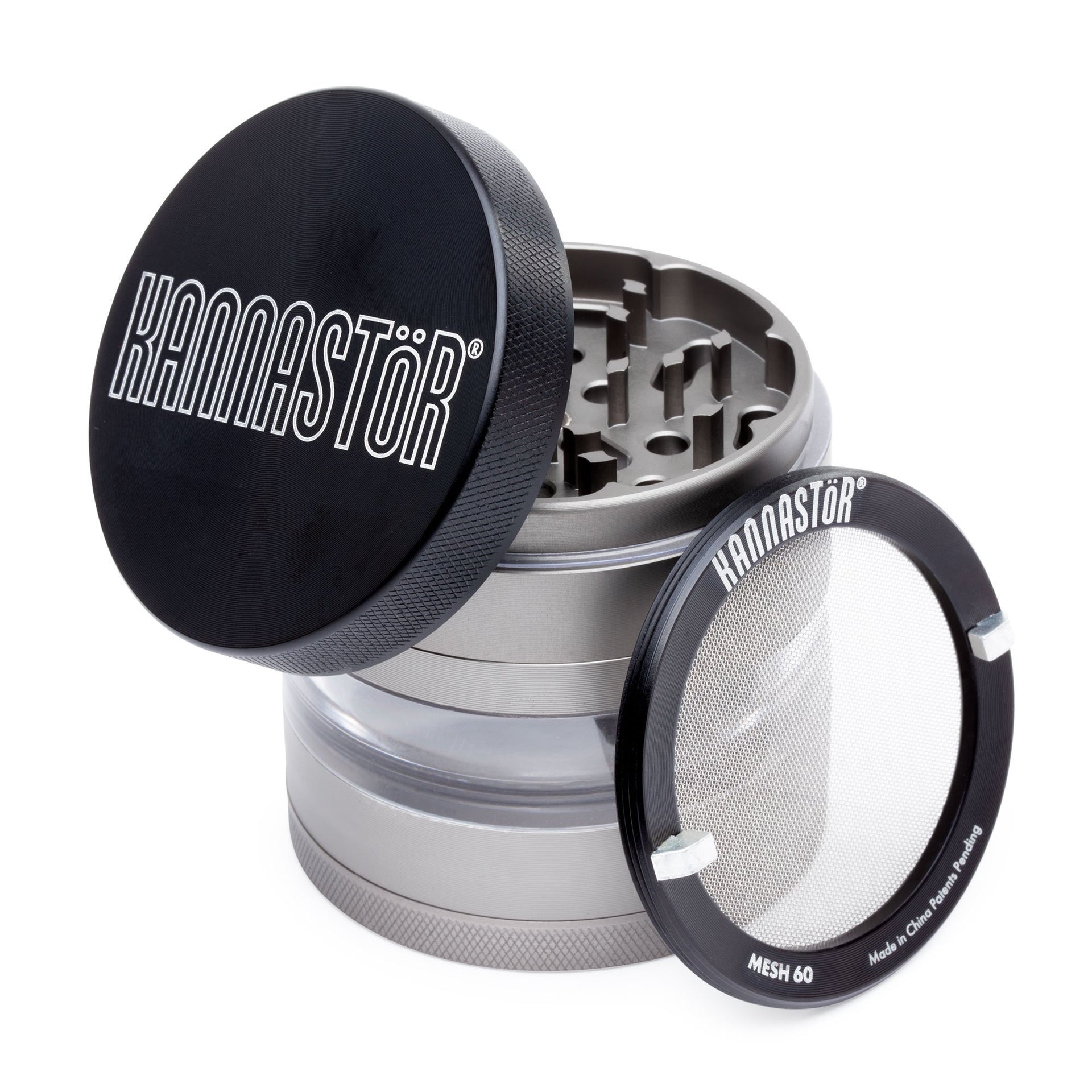 Kannastor 2.5in 4-Piece Jar Body Grinder