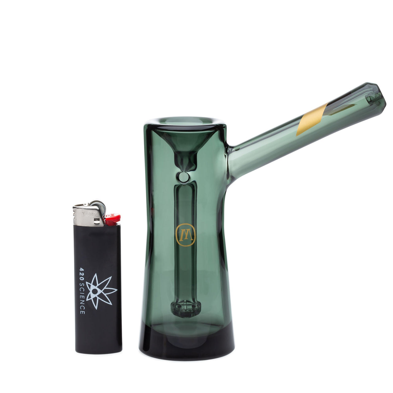 Marley Natural Smoked Glass Bubbler Pipe