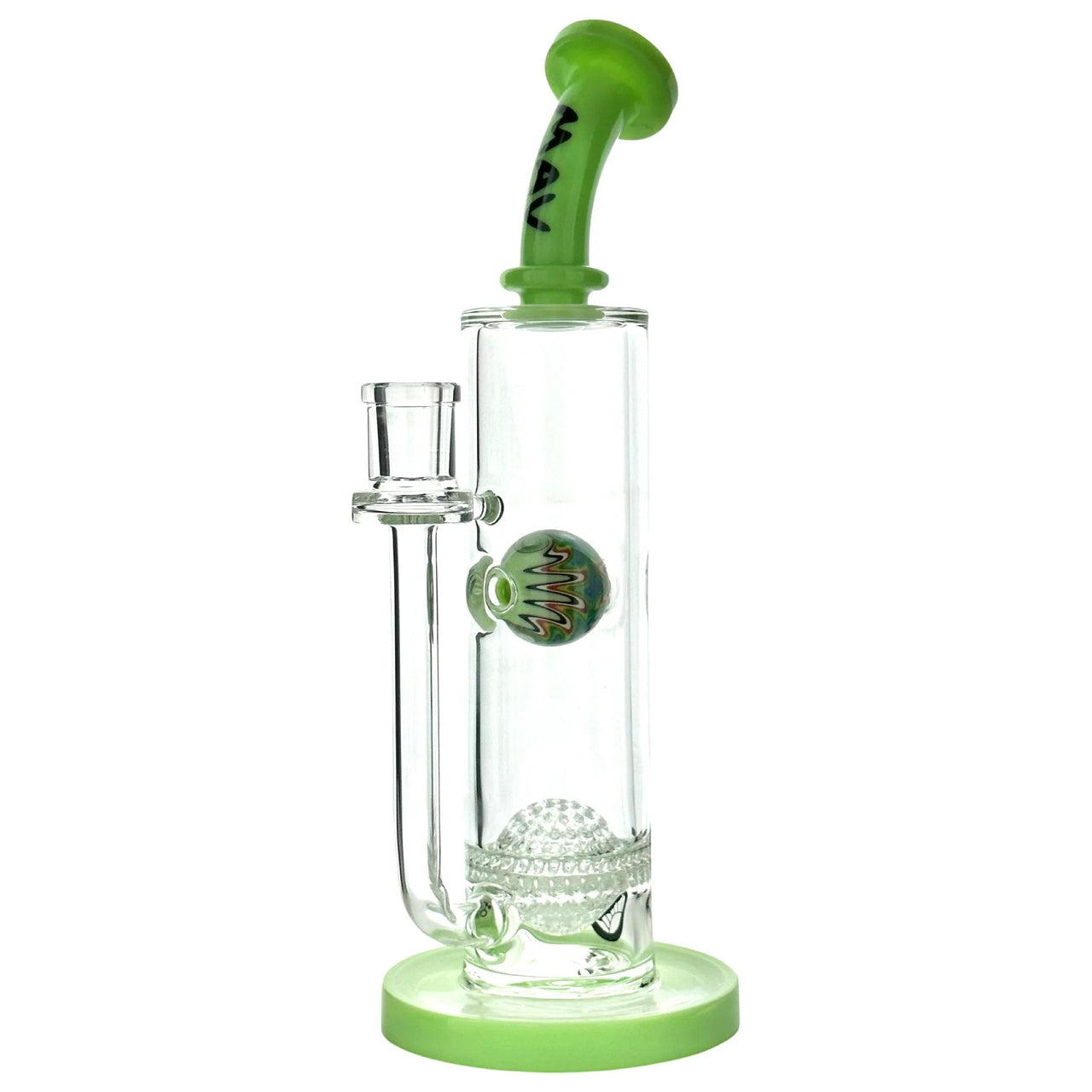 MAV Eureka Honeyball Bent Neck Waterpipe with Wig Wag Splash Ball | Water Pipes | 420 Science