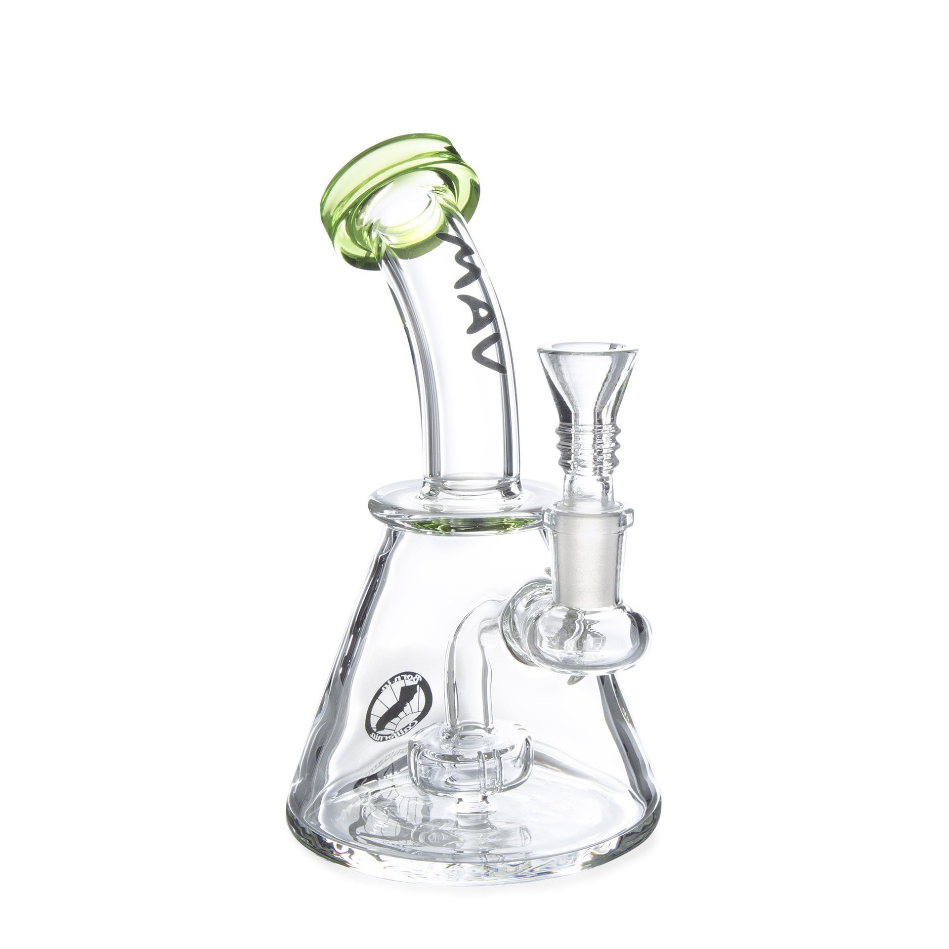 MAV Glass Bent Neck Showerhead Dab Rig - 420 Science - The most trusted online smoke shop.