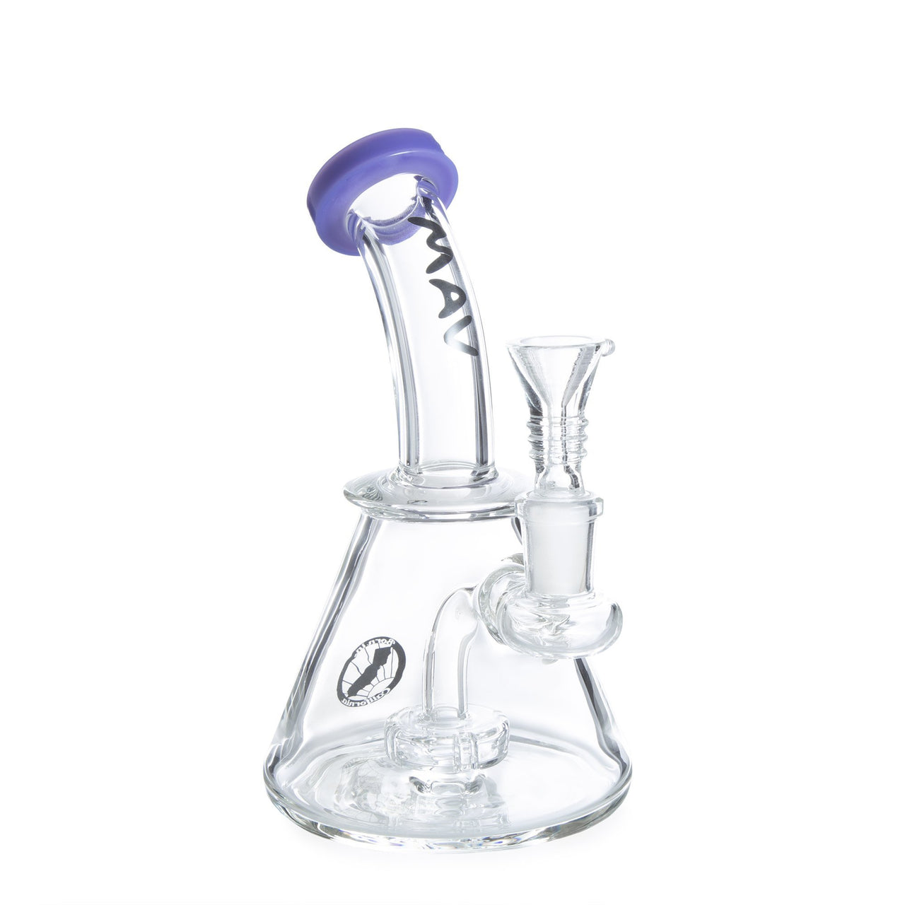 MAV Glass Bent Neck Showerhead Dab Rig - 420 Science - The most trusted online smoke shop.