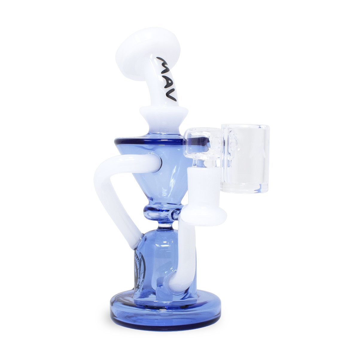 MAV Glass Humboldt 7in Bell Bottom Klein Recycler - 420 Science - The most trusted online smoke shop.