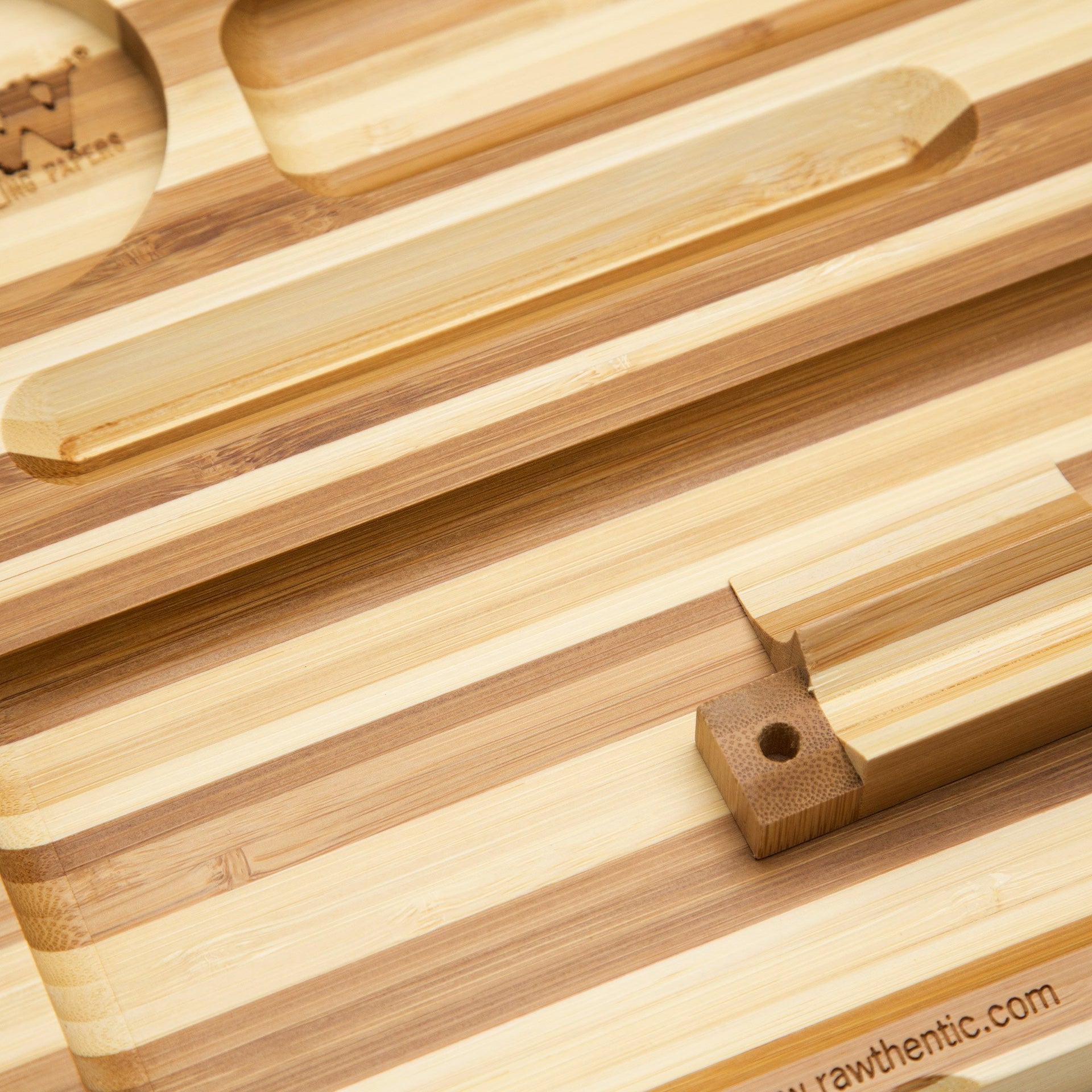 RAW Backflip Magnetic Bamboo Striped Rolling Tray - 420 Science - The most trusted online smoke shop.