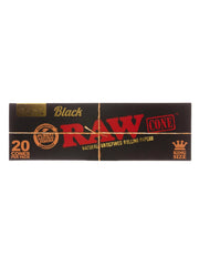 RAW Cone Classic King Size, Black - 20 Pack | Rolling Products | 420 Science