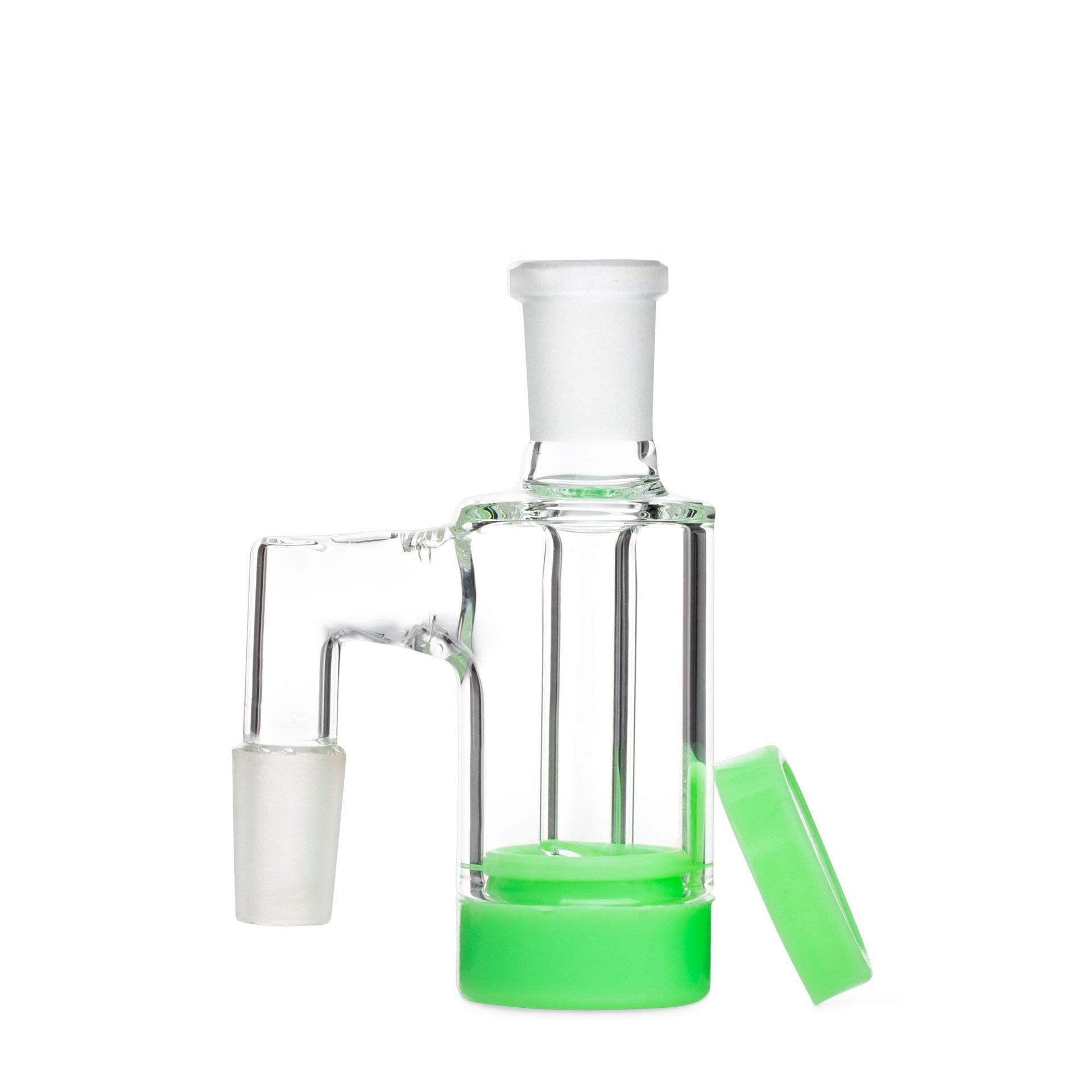 Glass Reclaim Catcher Collector 14 mm Male with Silicone Jar for