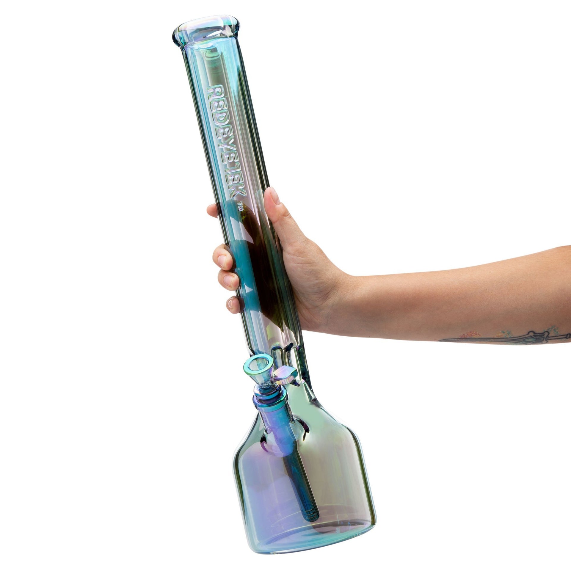 Red Eye Tek 18in Canteen Base Hex Tube Bong