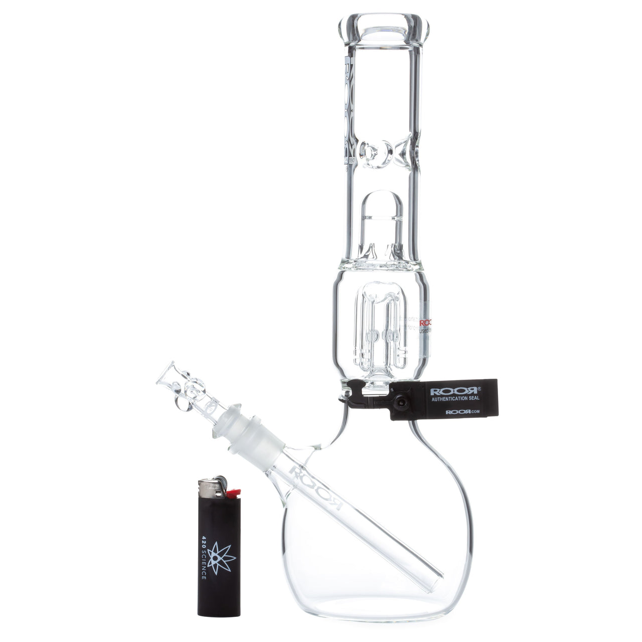 ROOR 14in 4-Arm Tree Perc Bubble Bottom Bong - 420 Science - The most trusted online smoke shop.