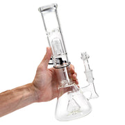 ROOR Tech 14in Fixed Shower Head Beaker 50x5mm w/Barrel Perc - 420 Science - The most trusted online smoke shop.