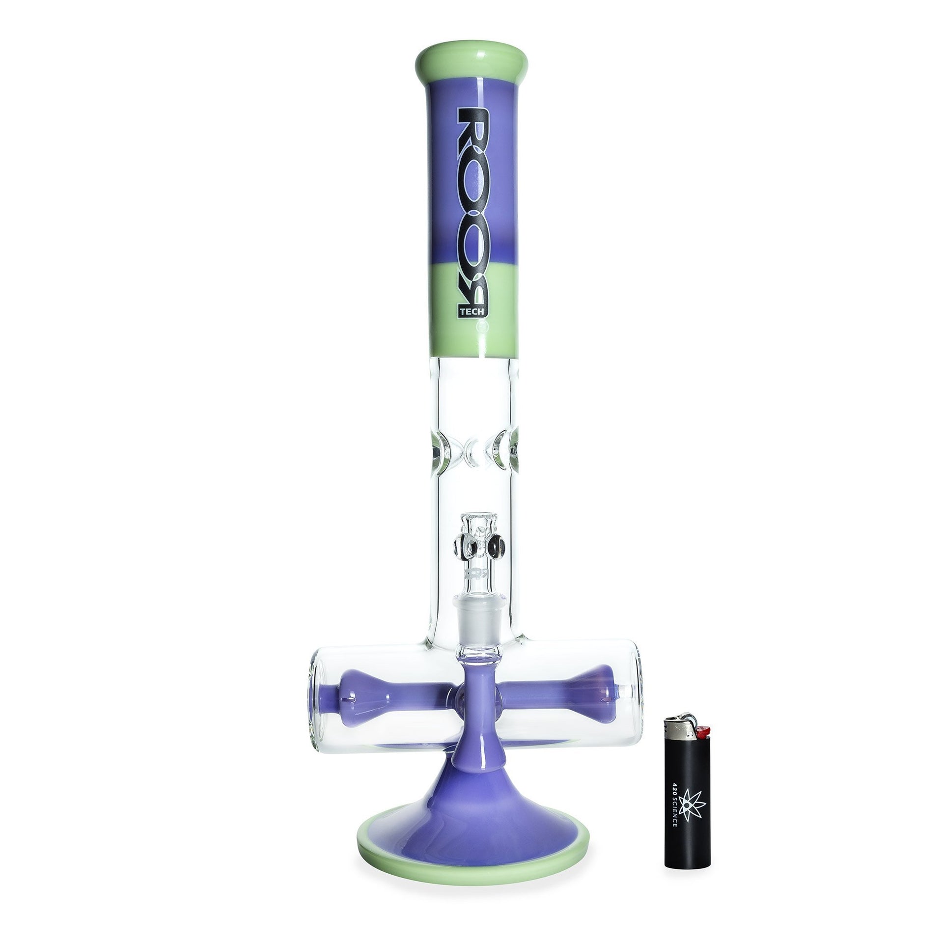 ROOR Tech 17in Inline - Purple Mint - 420 Science - The most trusted online smoke shop.