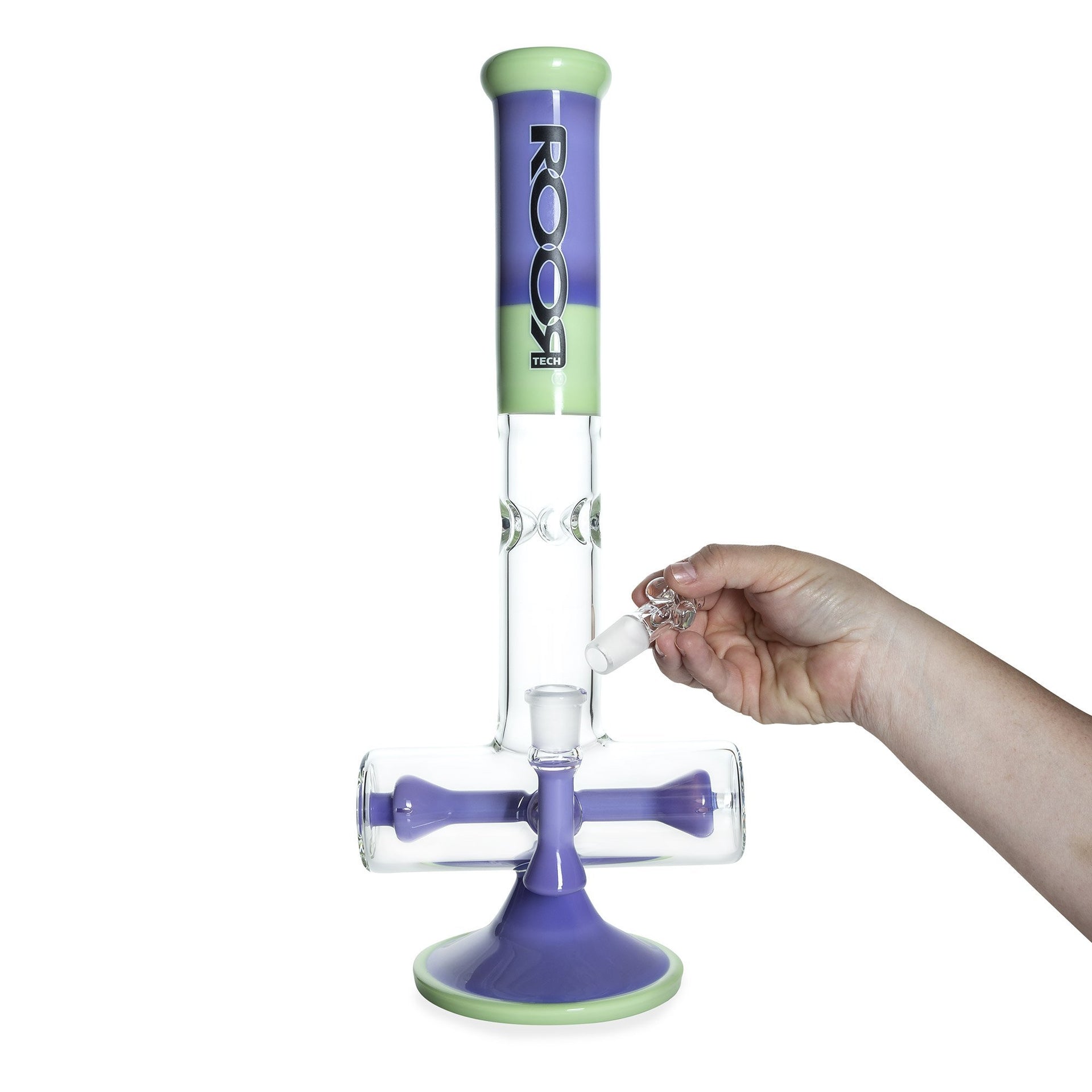ROOR Tech 17in Inline - Purple Mint - 420 Science - The most trusted online smoke shop.