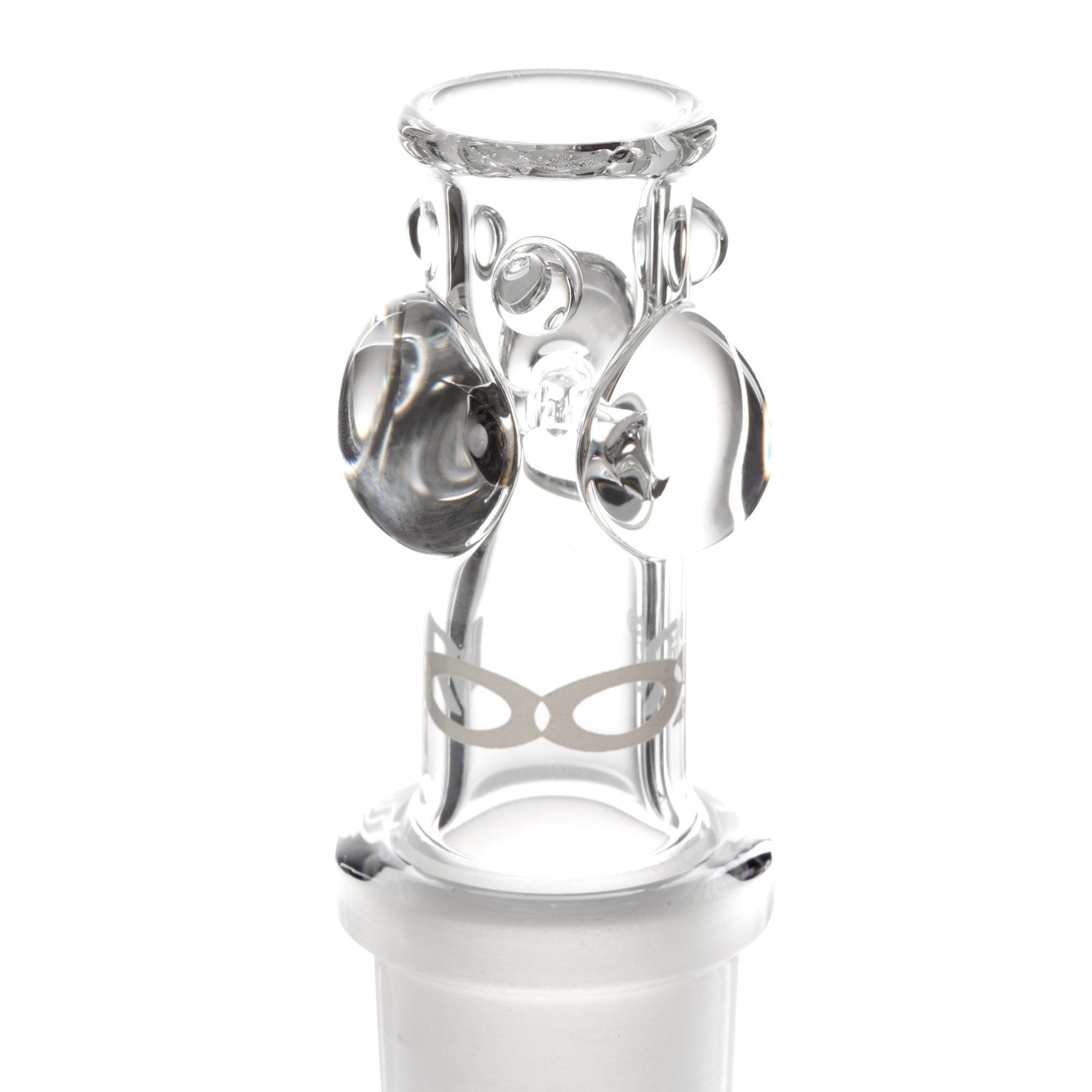 ROOR Tech 18in Fixed Shower Head Beaker 50x5mm - Blue Black - 420 Science - The most trusted online smoke shop.