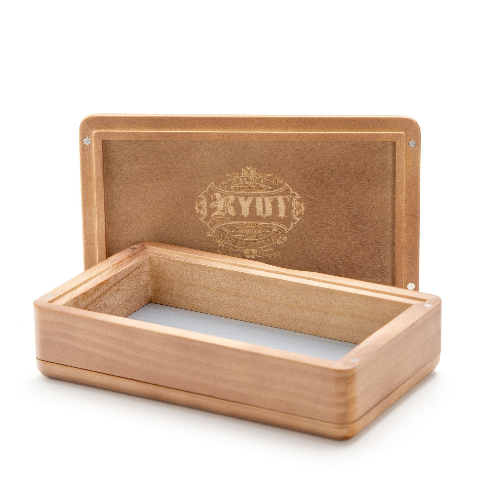 RYOT 4x7 Solid Top Screen Box - Walnut - 420 Science - The most trusted online smoke shop.