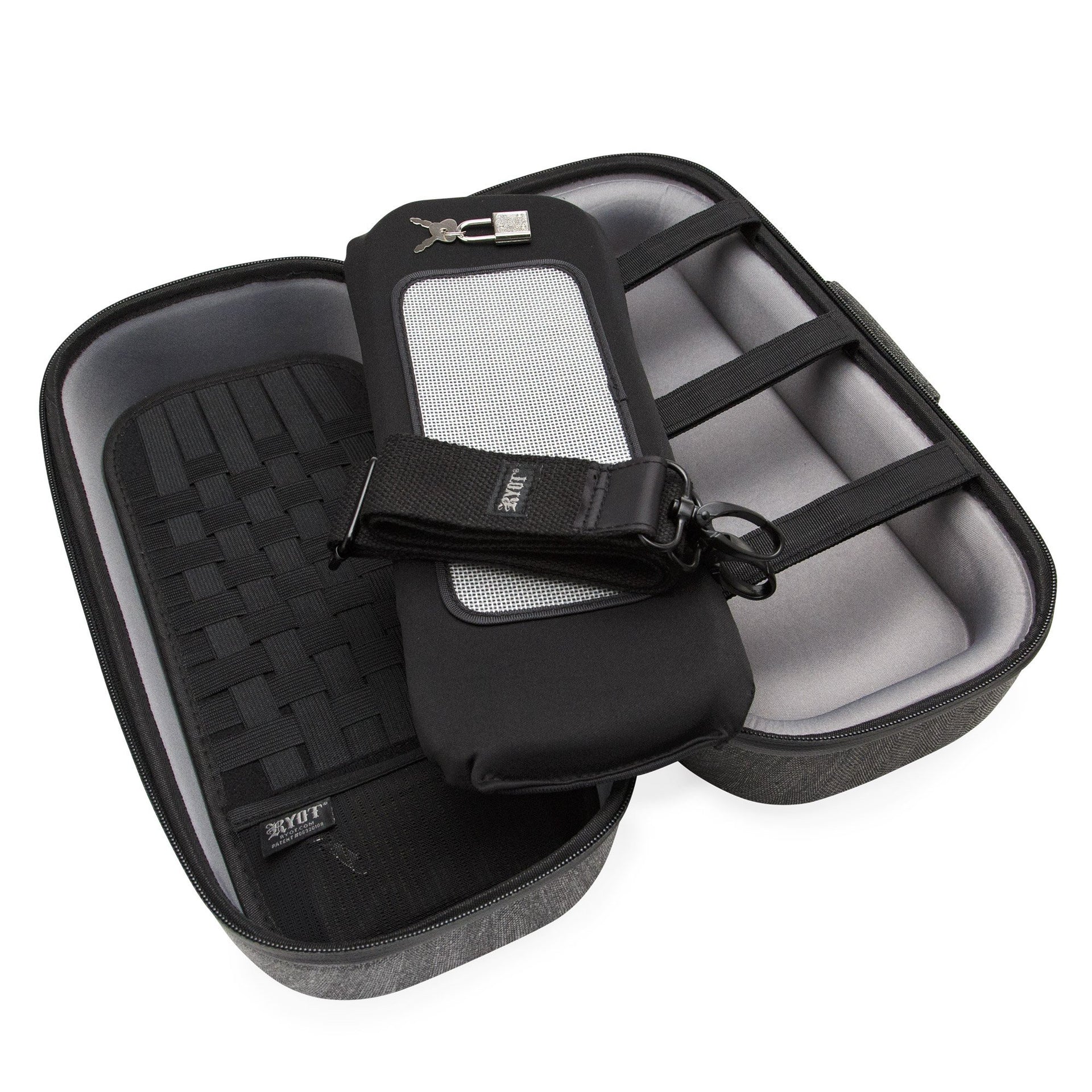 RYOT SmellSafe Carbon Series 14in Axe-Pack w/ NoGoo Mat & Combo Lock - 420 Science - The most trusted online smoke shop.