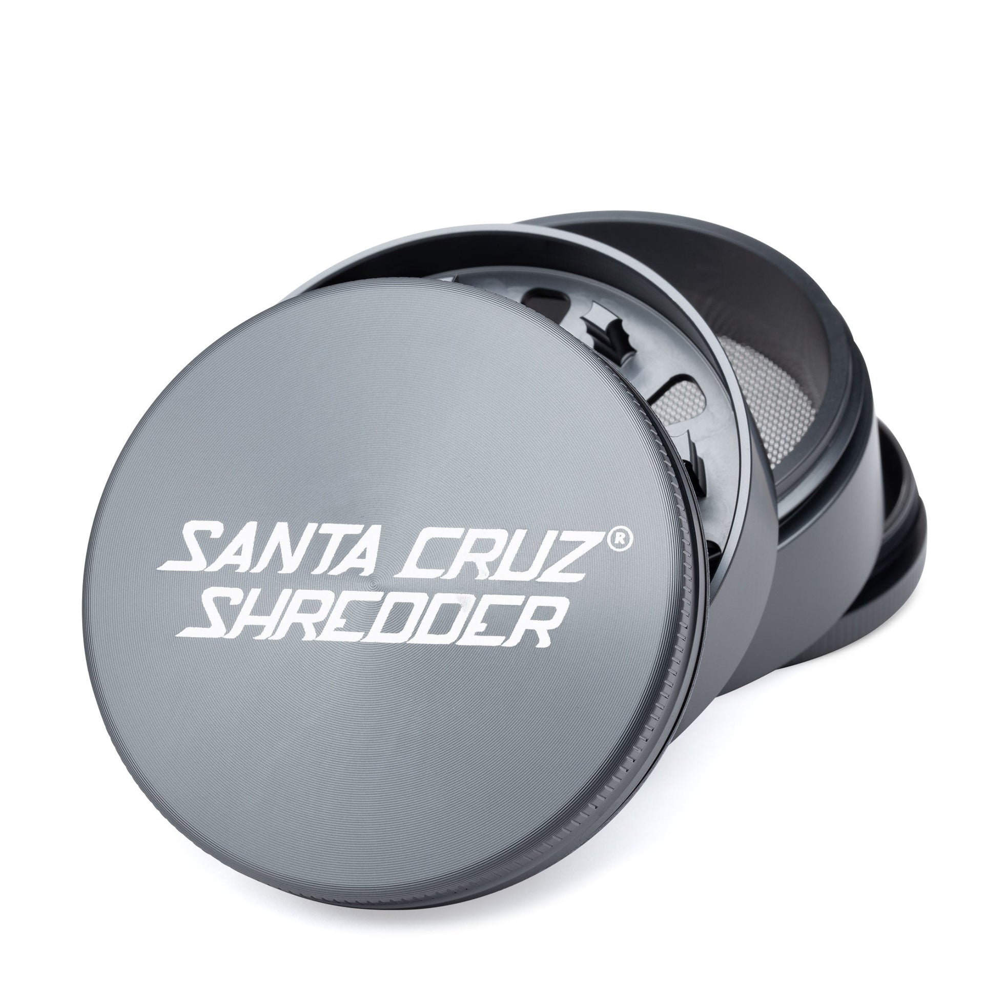 Santa Cruz Shredder Aluminum Herb Grinder, Small, 4-Part