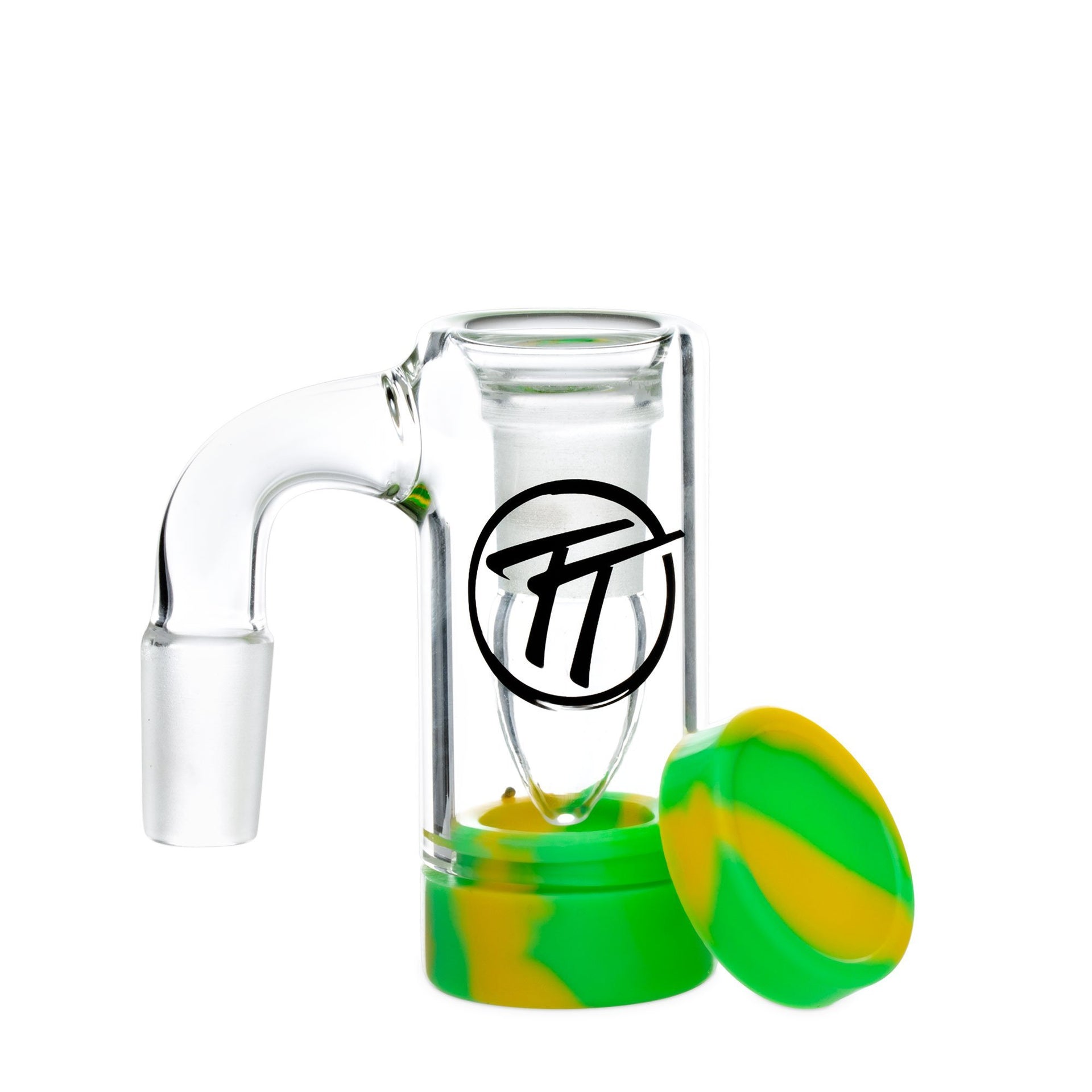 Glass Reclaim Catcher Collector 14 mm Male with Silicone Jar for