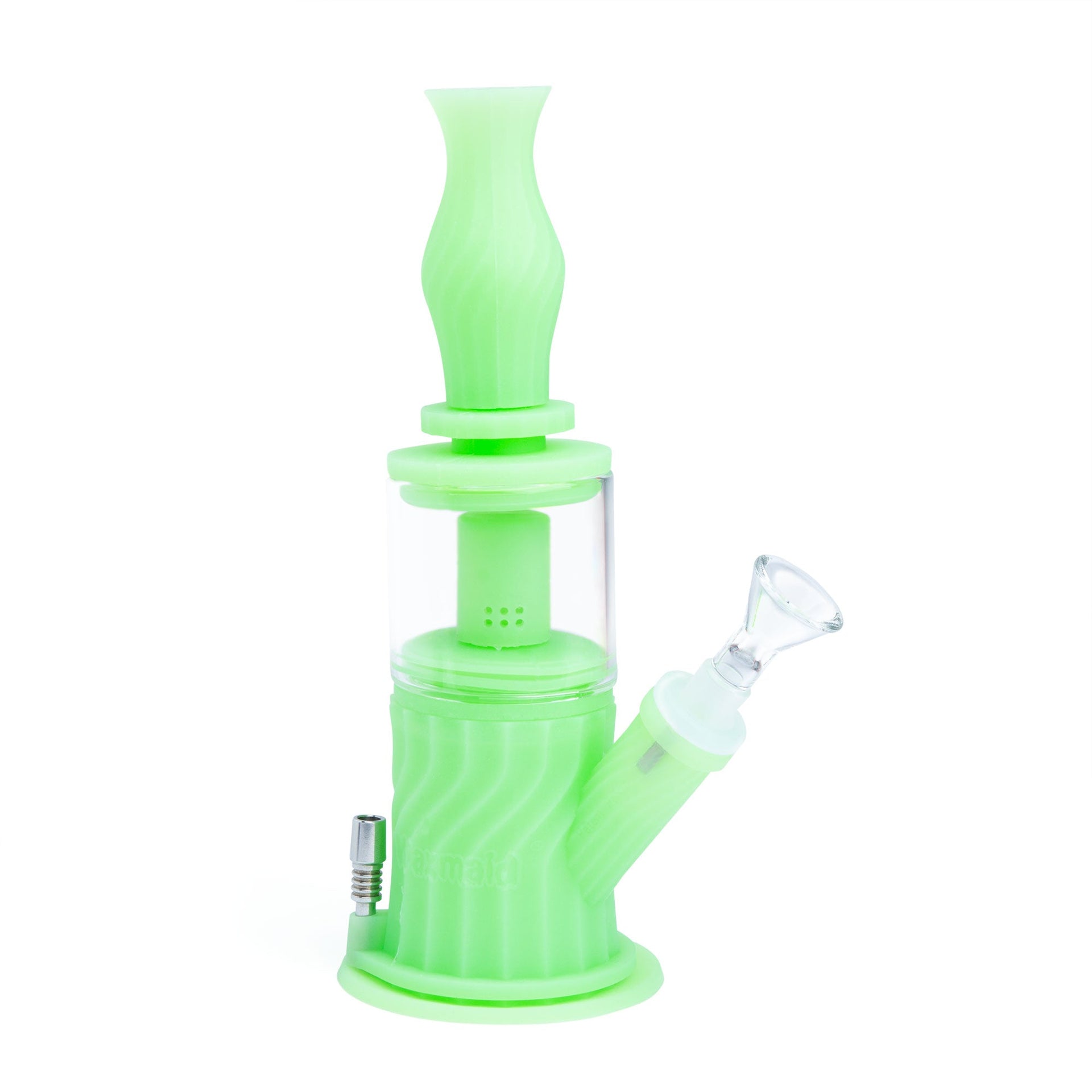 4 Water Bubbler with Silicone Hose - Electric Nectar Collector Mini Kit