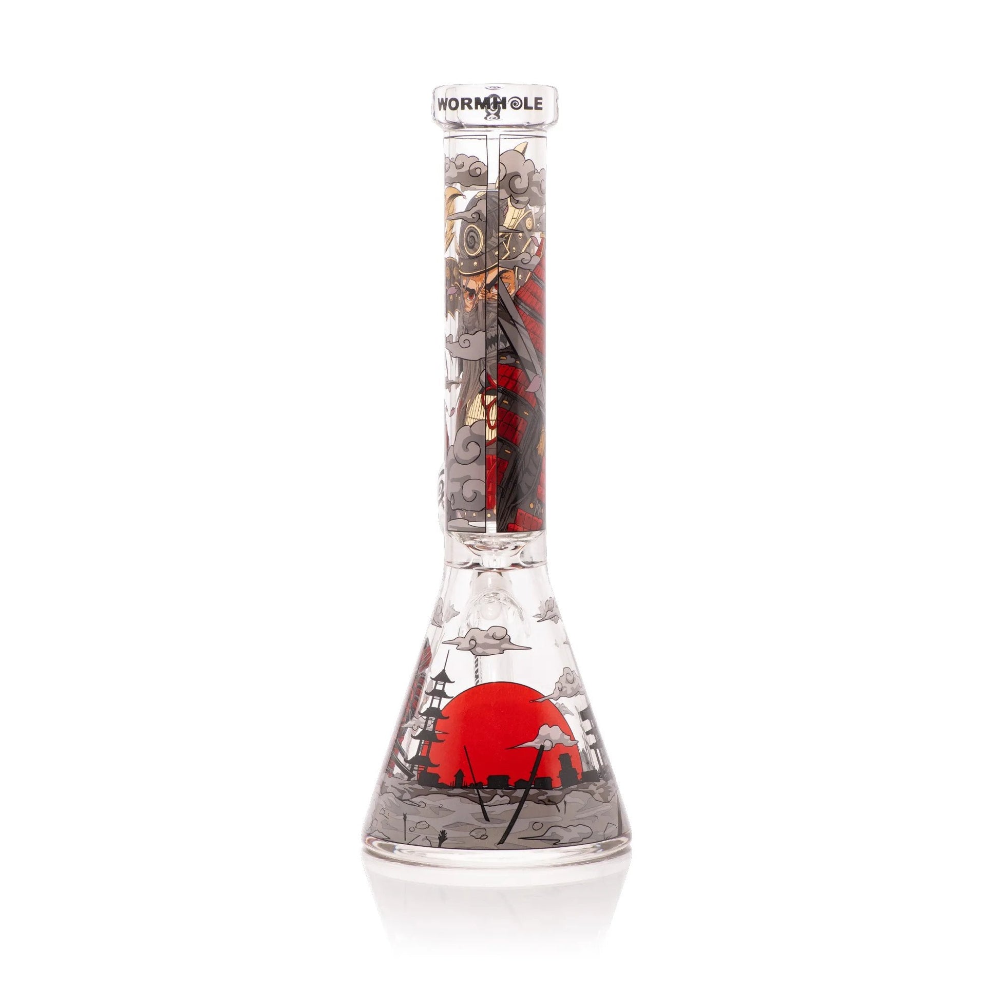 Wormhole Glass 11" Shogun Beaker Bong - Clear | Third Party Brands | 420 Science