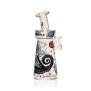 Wormhole Glass 6" Spaghettification Dab Rig - Clear / Purple / Teal | Third Party Brands | 420 Science