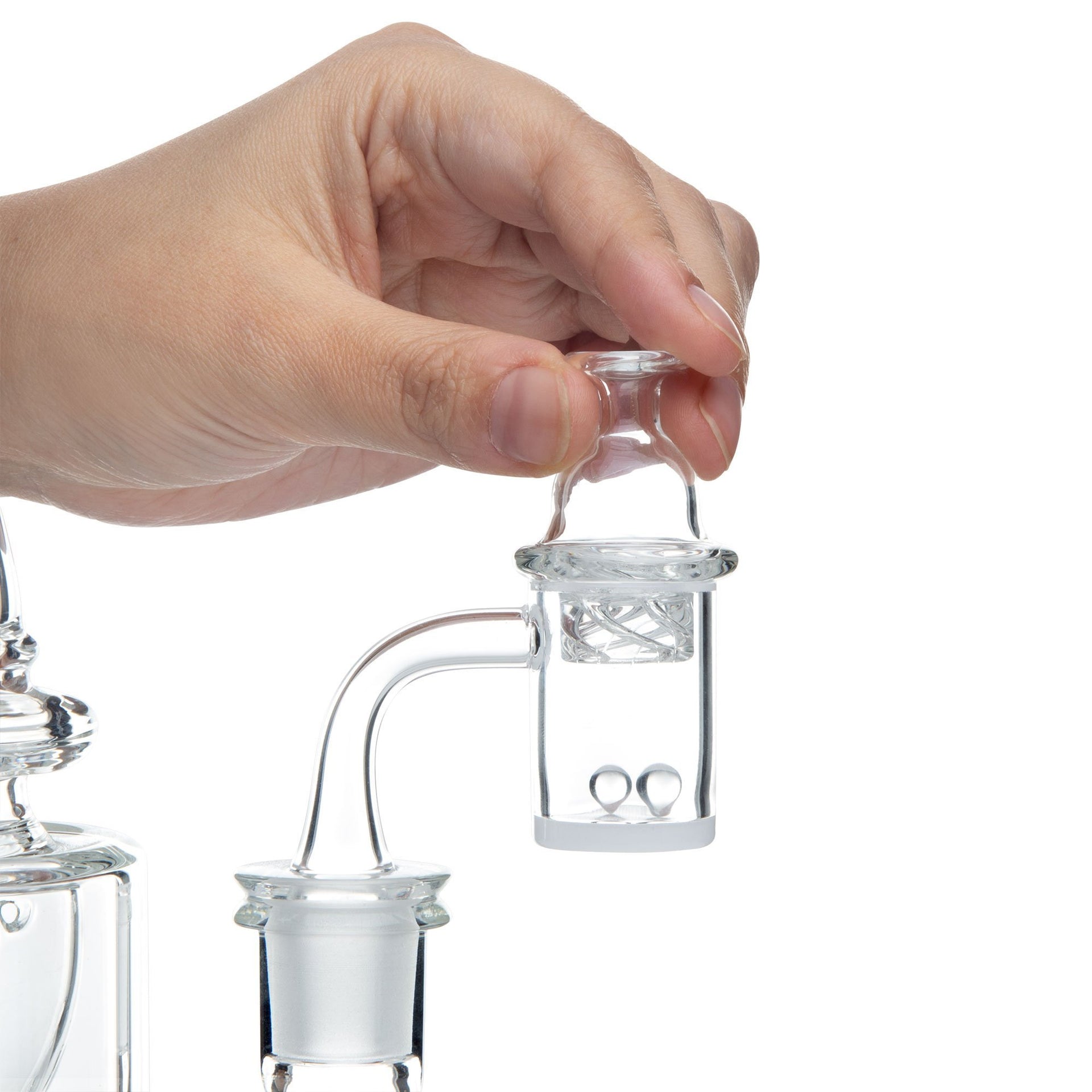 Yo Dabba Dabba Cyclone Cap/Opaque Quartz Banger Set