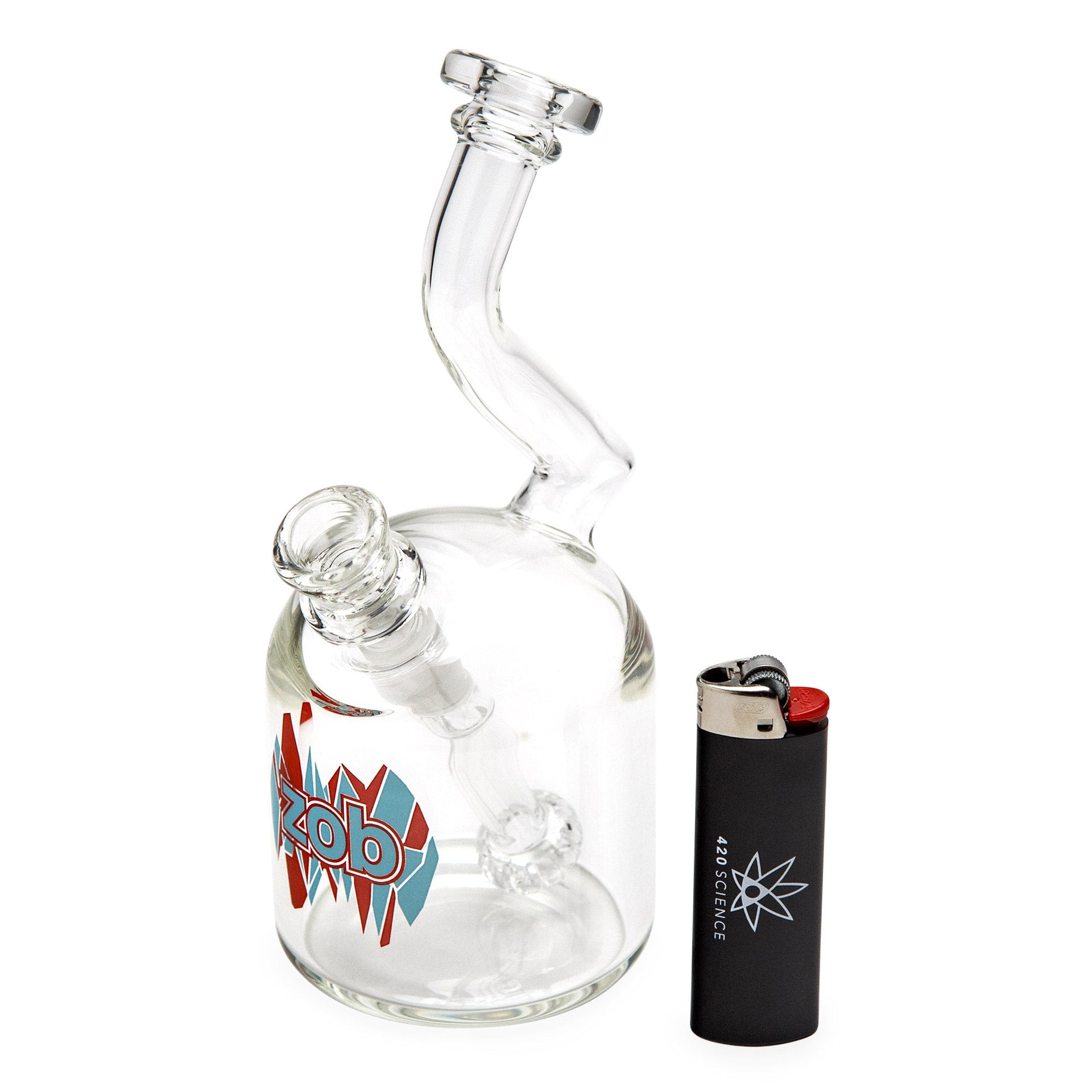 Zob 7in Bubbler w/Fixed Showerhead Downstem | Bongs & Water Pipes | 420 Science
